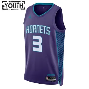 Dječji Dres Charlotte Hornets Jordan Terry Rozier III 3 Statement Edition Swingman Ljubičasta