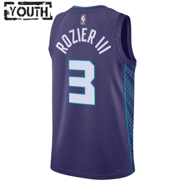 Dječji Dres Charlotte Hornets Jordan Terry Rozier III 3 Statement Edition Swingman Ljubičasta