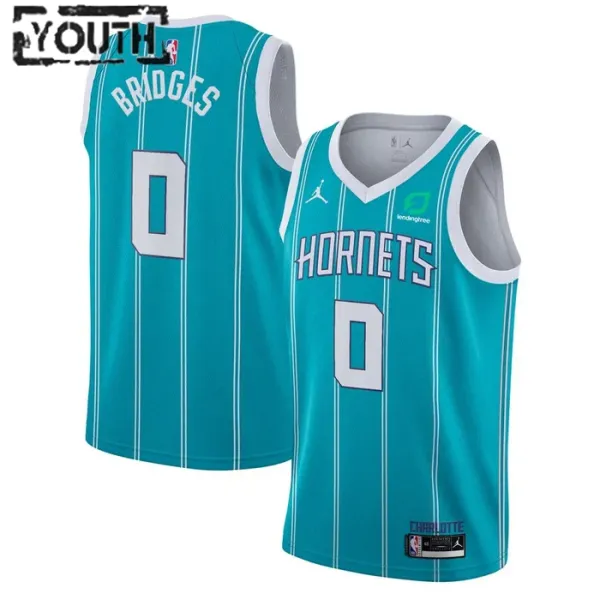 Dječji Dres Charlotte Hornets Miles Bridges 0 Jordan Icon Edition Swingman Teal Dječji Dres Charlotte Hornets Miles Bridges 0 Jordan Icon Edition Swingman Teal