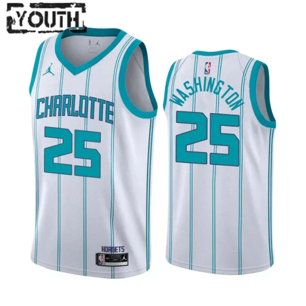 Dječji Dres Charlotte Hornets PJ Washington 25 Jordan Association Edition Swingman Bijela Dječji Dres Charlotte Hornets PJ Washington 25 Jordan Association Edition Swingman Bijela