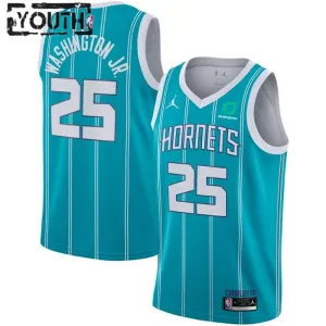 Dječji Dres Charlotte Hornets PJ Washington 25 Jordan Icon Edition Swingman Teal