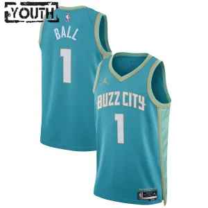 Jordan Dječji Dres Charlotte Hornets LaMelo Ball City Edition 2023/24 Swingman Teal