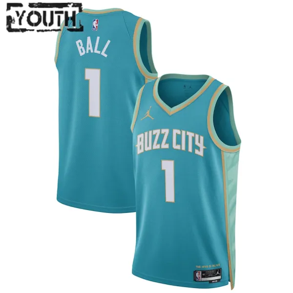 Jordan Dječji Dres Charlotte Hornets LaMelo Ball City Edition 2023/24 Swingman Teal Jordan Dječji Dres Charlotte Hornets LaMelo Ball City Edition 2023/24 Swingman Teal