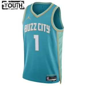 Jordan Dječji Dres Charlotte Hornets LaMelo Ball City Edition 2023/24 Swingman Teal