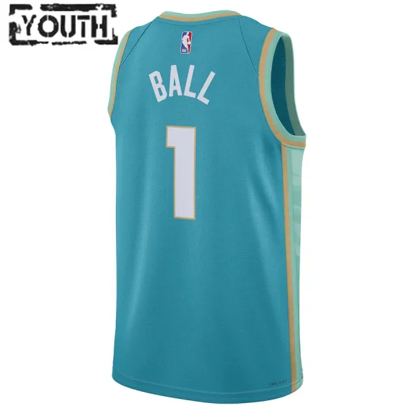 Jordan Dječji Dres Charlotte Hornets LaMelo Ball City Edition 2023/24 Swingman Teal