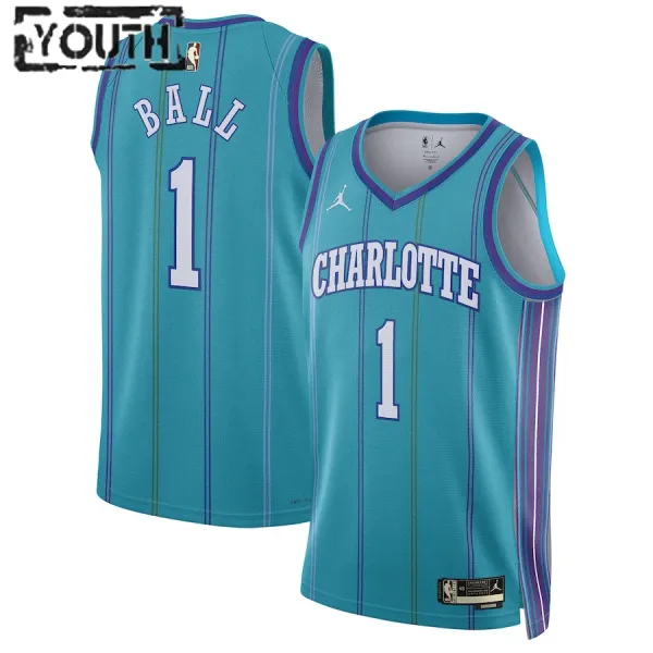 Jordan Dječji Dres Charlotte Hornets LaMelo Ball Classic Edition 2023/24 Swingman Teal Jordan Dječji Dres Charlotte Hornets LaMelo Ball Classic Edition 2023/24 Swingman Teal