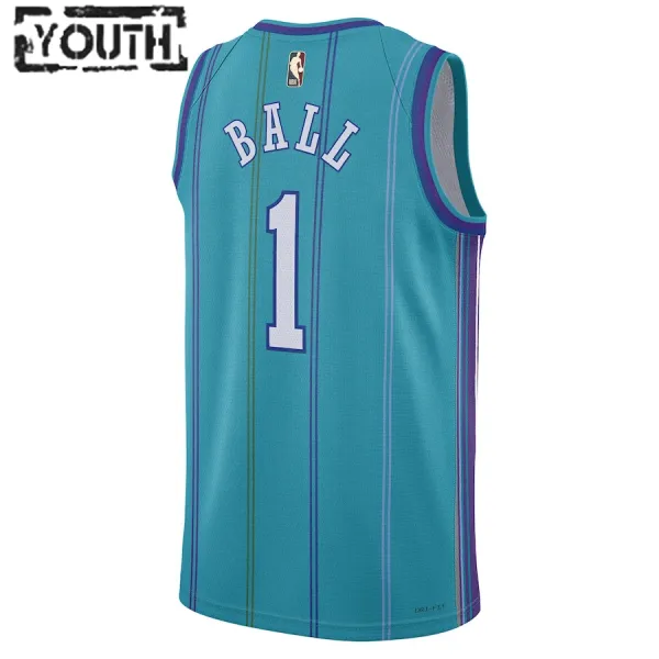 Jordan Dječji Dres Charlotte Hornets LaMelo Ball Classic Edition 2023/24 Swingman Teal