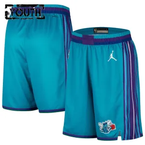 Jordan Dječji Kratke Hlače Charlotte Hornets Classic Edition 2023/24 Swingman Teal
