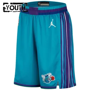 Jordan Dječji Kratke Hlače Charlotte Hornets Classic Edition 2023/24 Swingman Teal