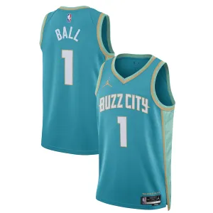 Jordan Muški Dres Charlotte Hornets LaMelo Ball City Edition 2023/24 Swingman Teal