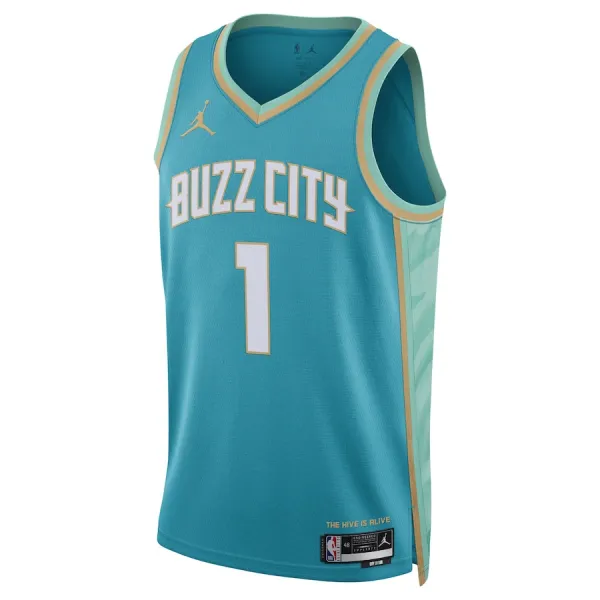 Jordan Muški Dres Charlotte Hornets LaMelo Ball City Edition 2023/24 Swingman Teal