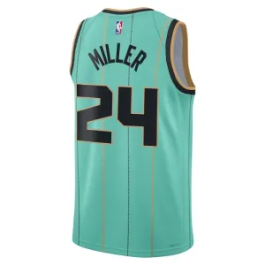 Muški Dres Charlotte Hornets Jordan Brandon Miller City Edition 2024/25 Swingman Teal