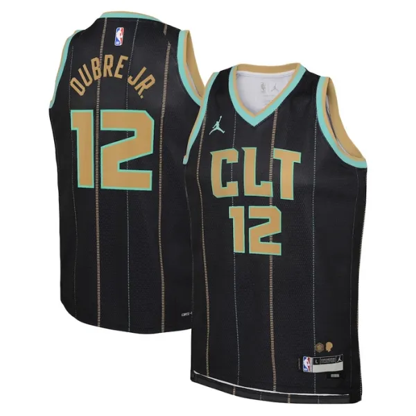 Muški Dres Charlotte Hornets Jordan Kelly Oubre JR 12 City Edition 2022/23 Swingman Crna Muški Dres Charlotte Hornets Jordan Kelly Oubre JR 12 City Edition 2022/23 Swingman Crna