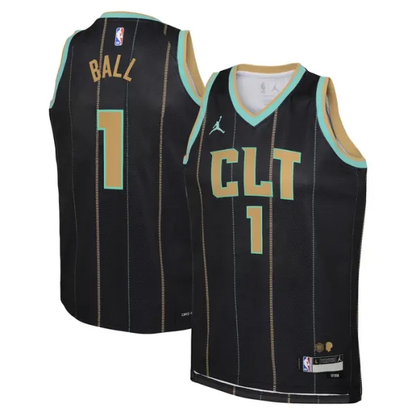 Muški Dres Charlotte Hornets Jordan Lamelo Ball 1 City Edition 2022/23 Swingman Crna Muški Dres Charlotte Hornets Jordan Lamelo Ball 1 City Edition 2022/23 Swingman Crna