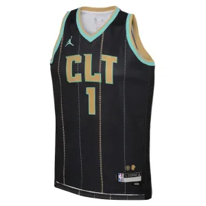 Muški Dres Charlotte Hornets Jordan Lamelo Ball 1 City Edition 2022/23 Swingman Crna