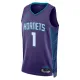 Muški Dres Charlotte Hornets Jordan Lamelo Ball 1 Statement Edition Swingman Ljubičasta