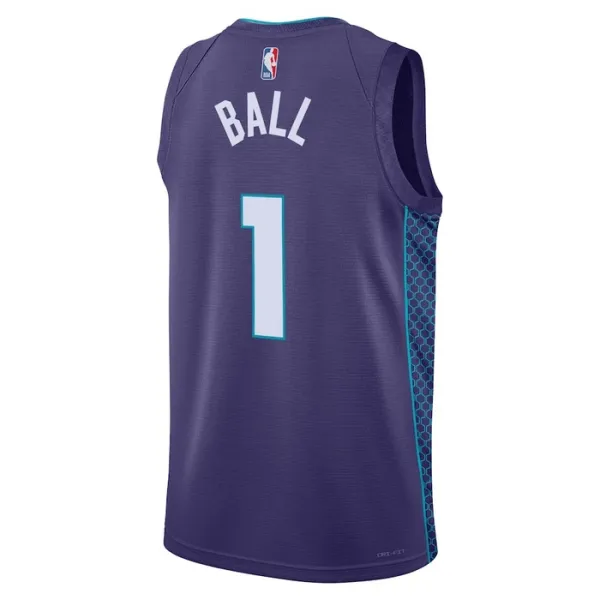 Muški Dres Charlotte Hornets Jordan Lamelo Ball 1 Statement Edition Swingman Ljubičasta