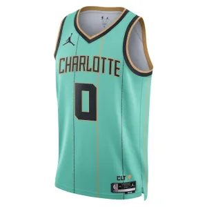 Muški Dres Charlotte Hornets Jordan Miles Bridges City Edition 2024/25 Swingman Teal