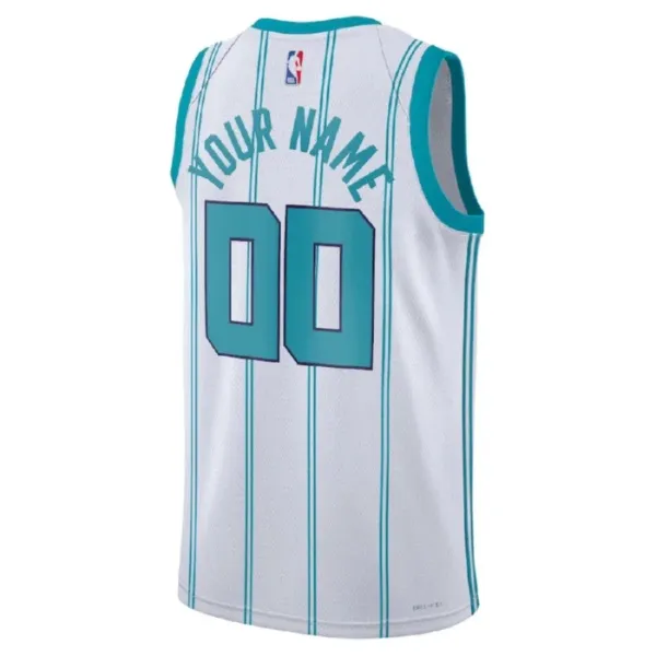 Muški Dres Charlotte Hornets Jordan Personalizacija Association Edition Swingman Bijela