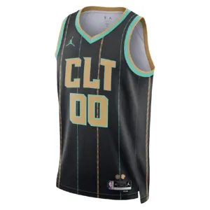 Muški Dres Charlotte Hornets Jordan Personalizacija City Edition 2022/23 Swingman Crna