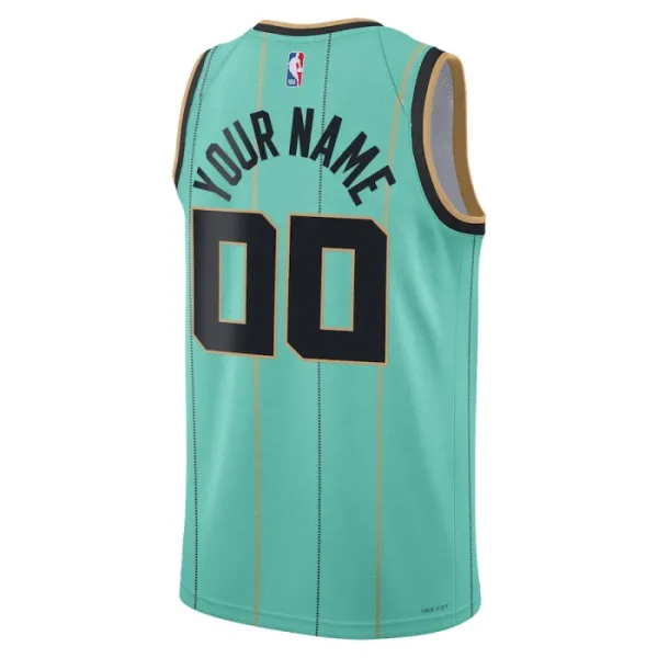 Muški Dres Charlotte Hornets Jordan Personalizacija City Edition 2024/25 Swingman Teal
