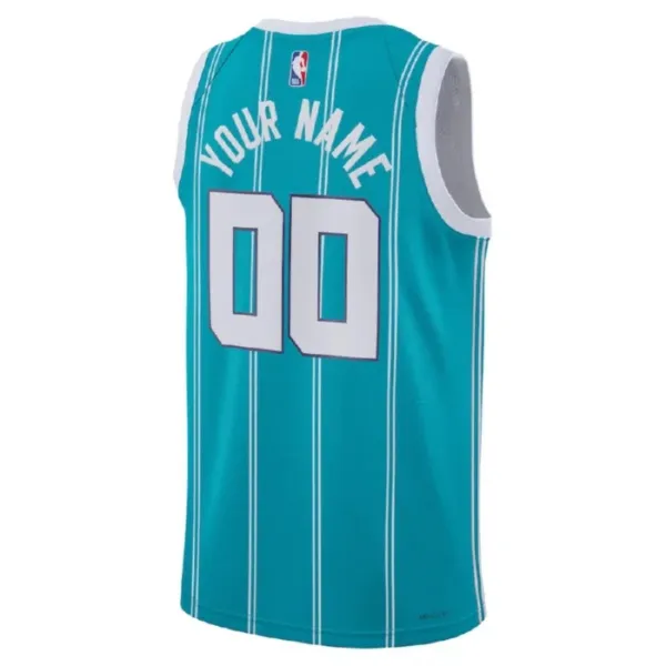 Muški Dres Charlotte Hornets Jordan Personalizacija Icon Edition Swingman Teal