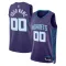 Muški Dres Charlotte Hornets Jordan Personalizacija Statement Edition Swingman Ljubičasta