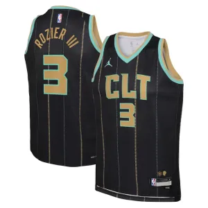 Muški Dres Charlotte Hornets Jordan Terry Rozier III 3 City Edition 2022/23 Swingman Crna