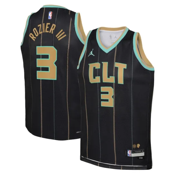 Muški Dres Charlotte Hornets Jordan Terry Rozier III 3 City Edition 2022/23 Swingman Crna Muški Dres Charlotte Hornets Jordan Terry Rozier III 3 City Edition 2022/23 Swingman Crna