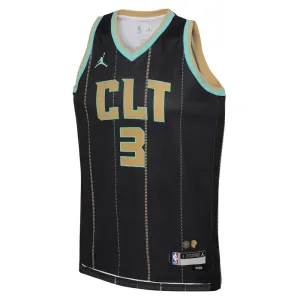 Muški Dres Charlotte Hornets Jordan Terry Rozier III 3 City Edition 2022/23 Swingman Crna
