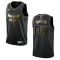 Nike Muški Dres Charlotte Hornets Personalizacija Golden Edition Swingman Crna