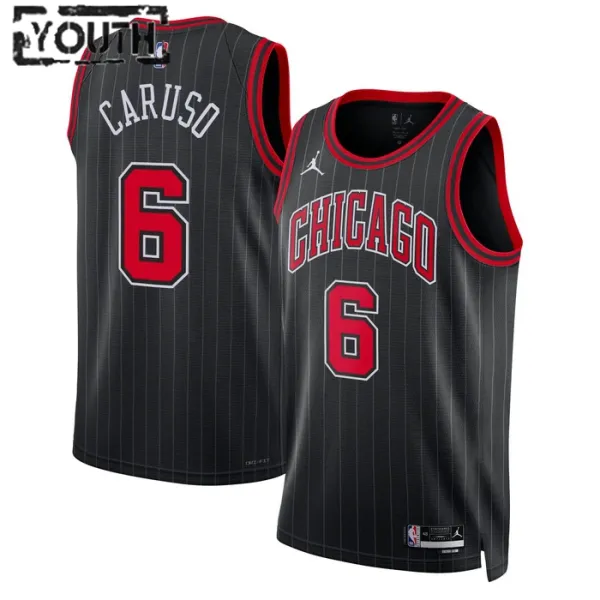 Dječji Dres Chicago Bulls Jordan Alex Caruso 6 Statement Edition Swingman Crna Dječji Dres Chicago Bulls Jordan Alex Caruso 6 Statement Edition Swingman Crna