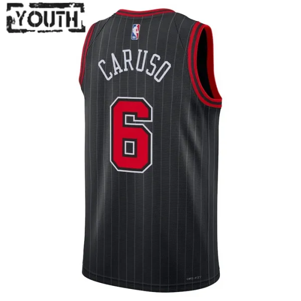Dječji Dres Chicago Bulls Jordan Alex Caruso 6 Statement Edition Swingman Crna