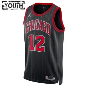 Dječji Dres Chicago Bulls Jordan Ayo Dosunmu 12 Statement Edition Swingman Crna