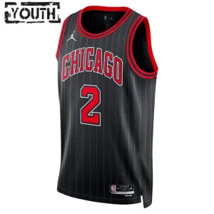 Dječji Dres Chicago Bulls Jordan Lonzo Ball 2 Statement Edition Swingman Crna