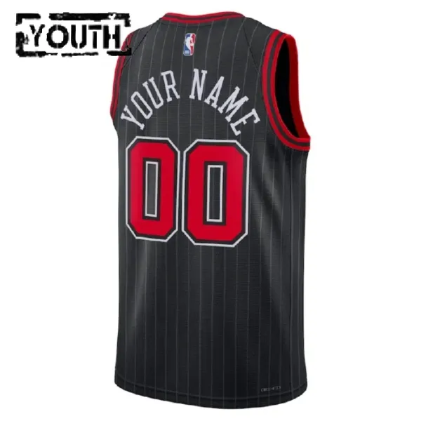 Dječji Dres Chicago Bulls Jordan Personalizacija Statement Edition Swingman Crna