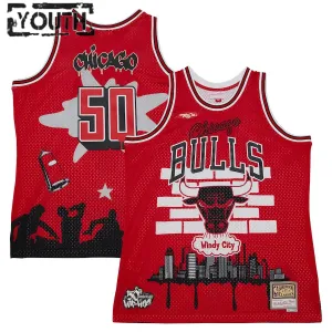 Dječji Dres Chicago Bulls Mitchell Ness x Tats Cru Edition Hardwood Classics 2023/24 Swingman Crvena