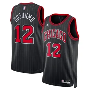 Muški Dres Chicago Bulls Jordan Ayo Dosunmu 12 Statement Edition Swingman Crna