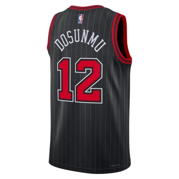 Muški Dres Chicago Bulls Jordan Ayo Dosunmu 12 Statement Edition Swingman Crna