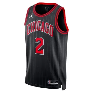 Muški Dres Chicago Bulls Jordan Lonzo Ball 2 Statement Edition Swingman Crna