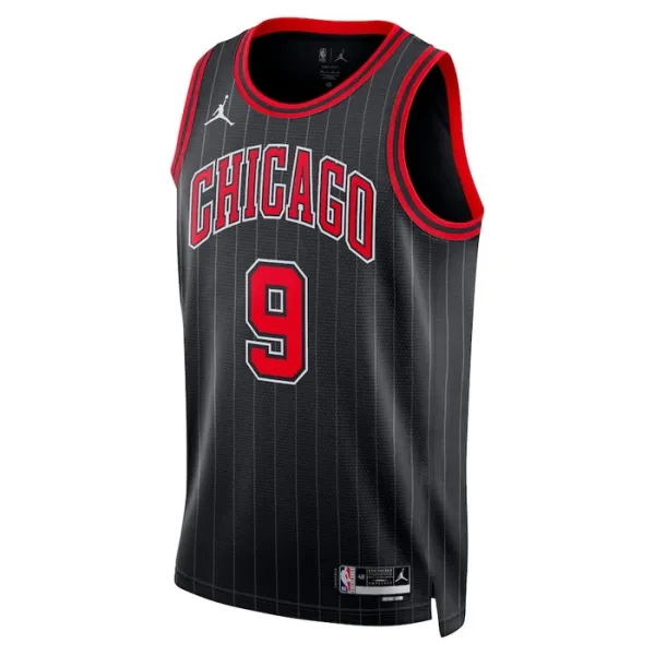 Muški Dres Chicago Bulls Jordan Nikola Vucevic 9 Statement Edition Swingman Crna