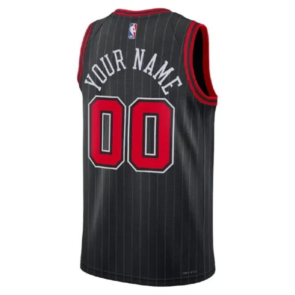 Muški Dres Chicago Bulls Jordan Personalizacija Statement Edition Swingman Crna