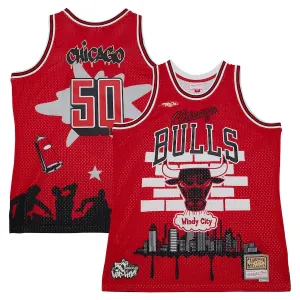 Muški Dres Chicago Bulls Mitchell Ness x Tats Cru Edition Hardwood Classics 2023/24 Swingman Crvena