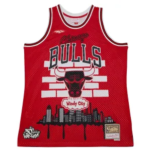 Muški Dres Chicago Bulls Mitchell Ness x Tats Cru Edition Hardwood Classics 2023/24 Swingman Crvena