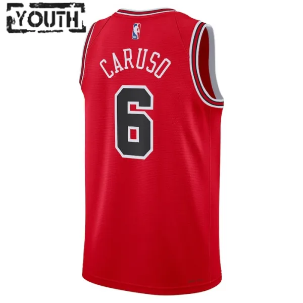 Nike Dječji Dres Chicago Bulls Alex Caruso 6 Icon Edition Swingman Crvena