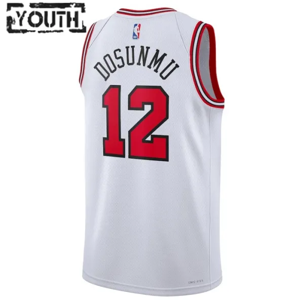 Nike Dječji Dres Chicago Bulls Ayo Dosunmu 12 Association Edition Swingman Bijela