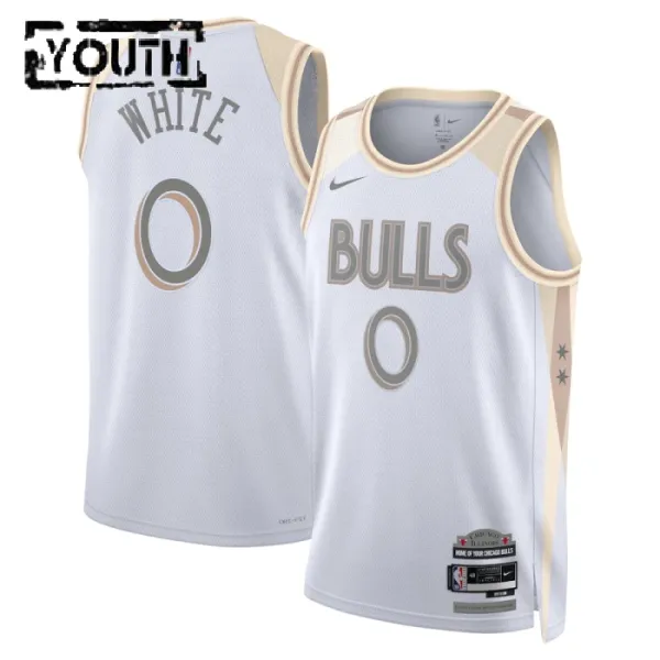 Nike Dječji Dres Chicago Bulls Coby White City Edition 2024/25 Swingman Bijela Nike Dječji Dres Chicago Bulls Coby White City Edition 2024/25 Swingman Bijela