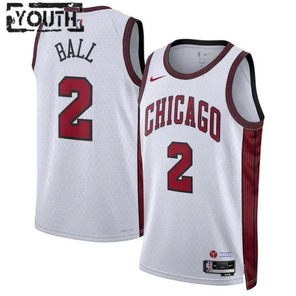 Nike Dječji Dres Chicago Bulls Lonzo Ball 2 City Edition 2022/23 Swingman Bijela Nike Dječji Dres Chicago Bulls Lonzo Ball 2 City Edition 2022/23 Swingman Bijela