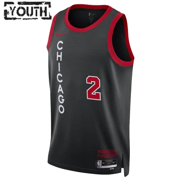 Nike Dječji Dres Chicago Bulls Lonzo Ball City Edition 2023/24 Swingman Crna