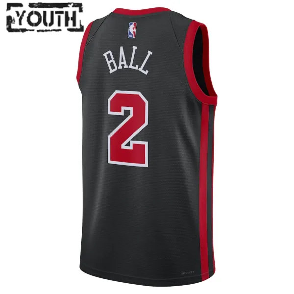 Nike Dječji Dres Chicago Bulls Lonzo Ball City Edition 2023/24 Swingman Crna